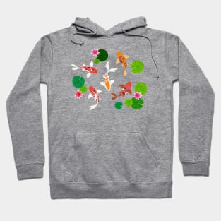 Koi fish with water lilies Hoodie